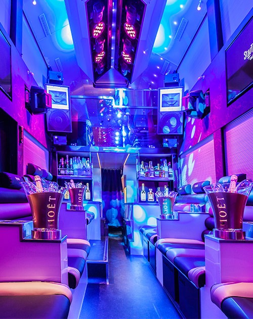 StarTransfer interieur luxe partybus